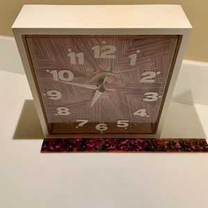 Vintage New Haven Quartz Faux Wood, Fruit Clock, Burwood Products Co  WORKING
